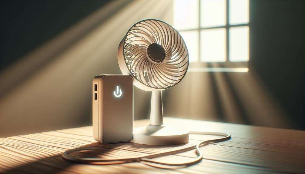 power bank running fan